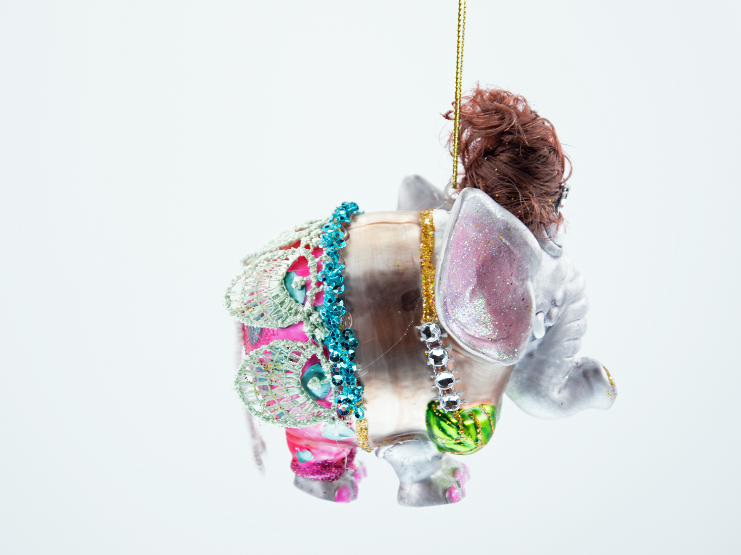 Weihnachtsschmuck Hänger Elefant Dame