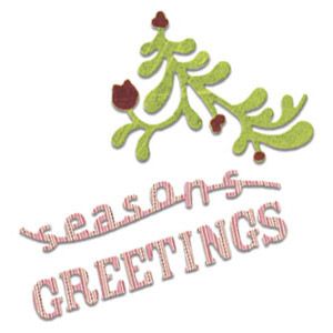 Sizzix Stanze Sizzlits Die Phrase Season`s Greetings