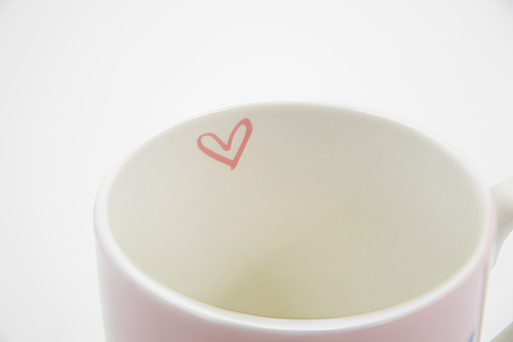 B-Ware Kaffeetasse Becher Tasse Jumbobecher Keramik 400ml Happy Day rosa 