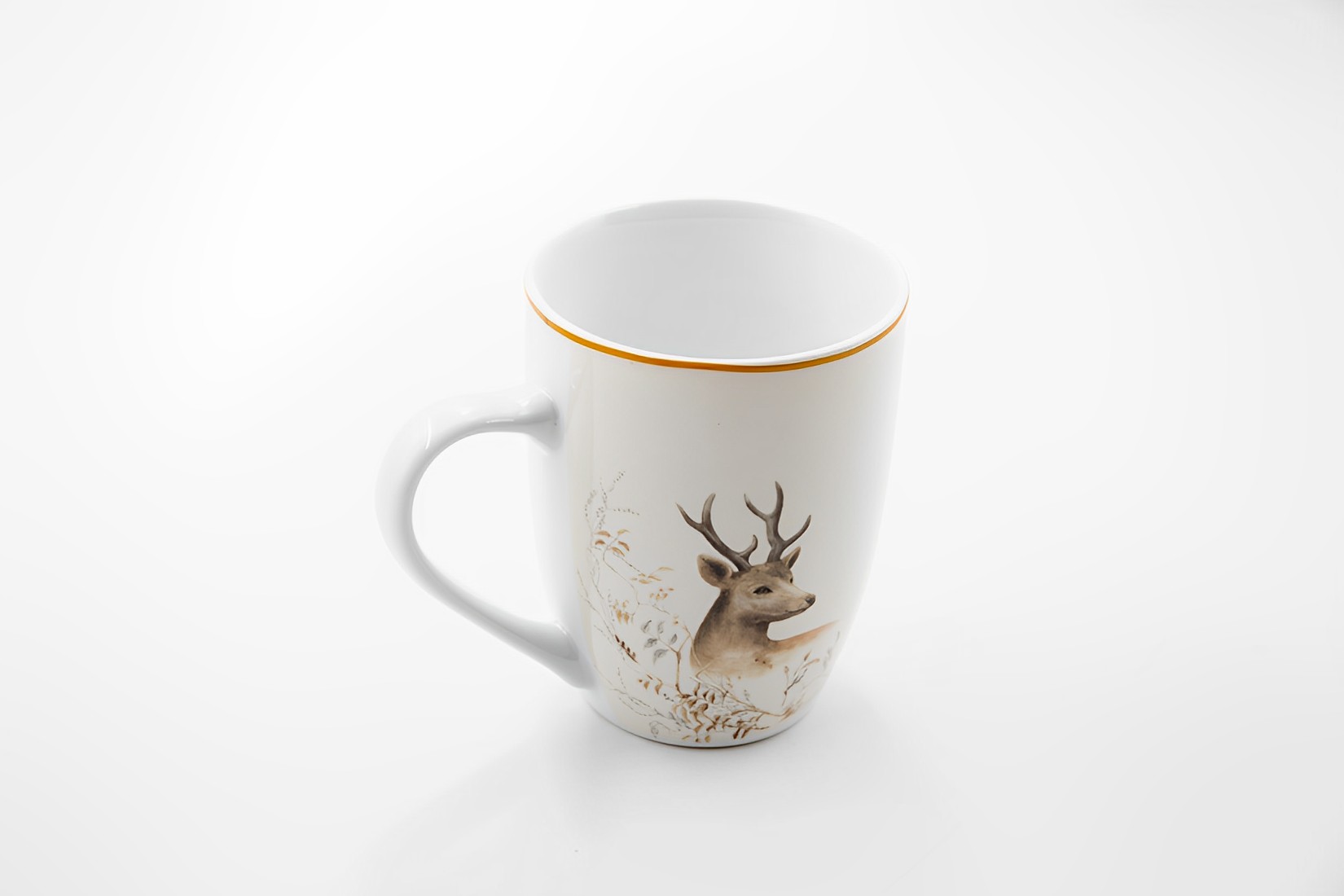 Hirsch Kaffeetasse Becher Tasse Maria Porzellan 330ml Landhausstil