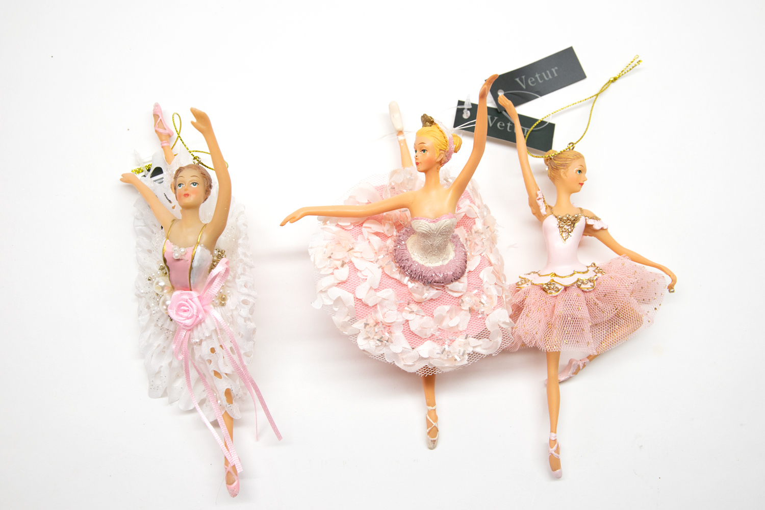 Ballerina 3er Set B-Ware Christbaumschmuck  