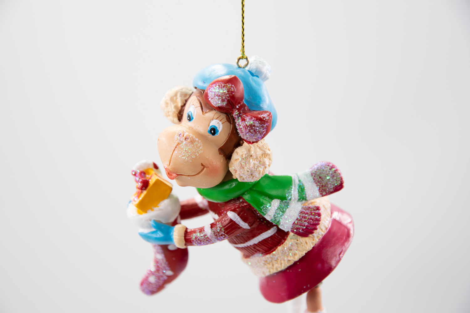 Affe mit Geschenken Weihnachtsschmuck
