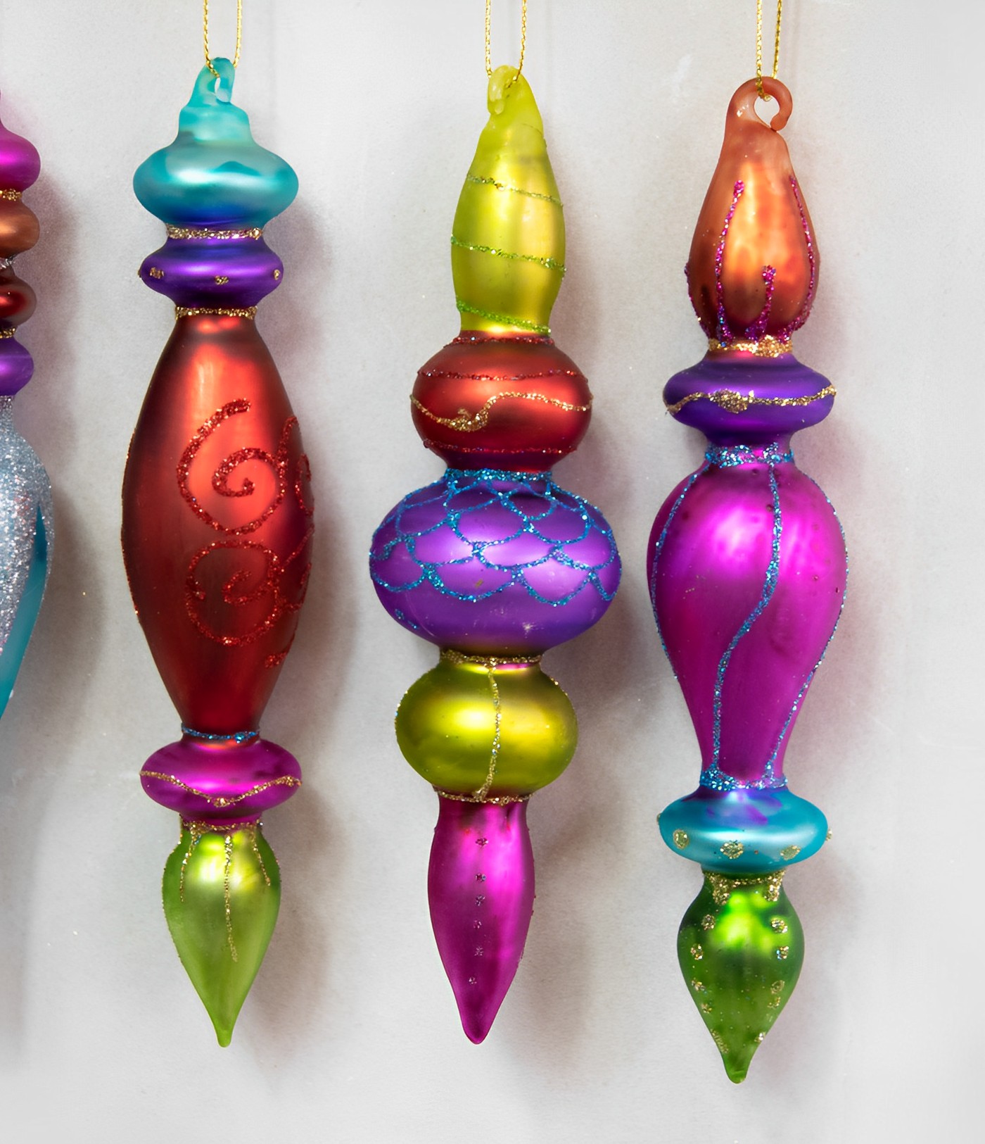 Kugeln orientalisch 6er Set Weihnachtsschmuck 