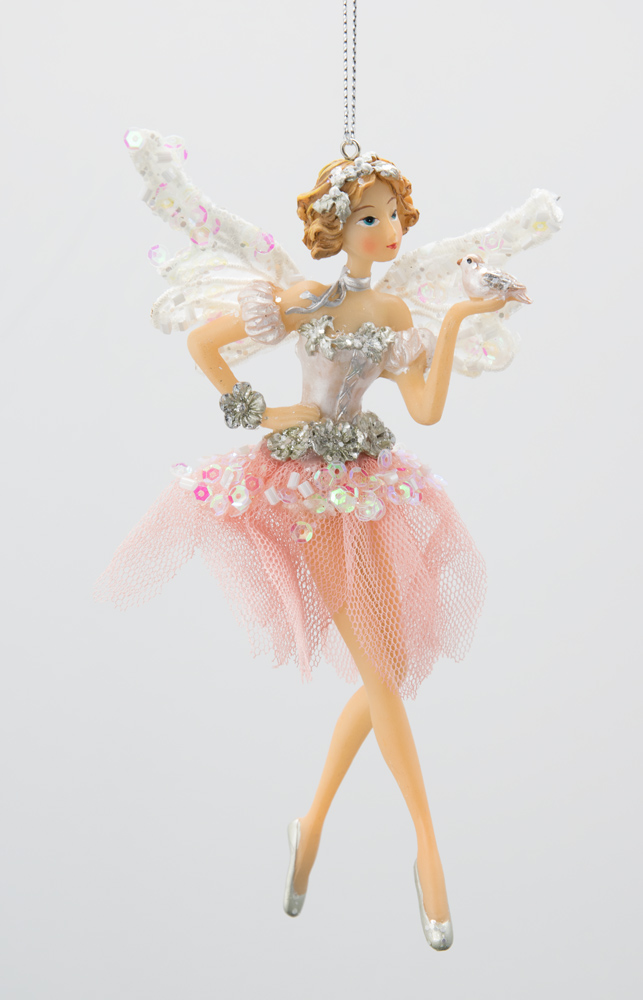 Ballerina mit Vogel Schmetterling