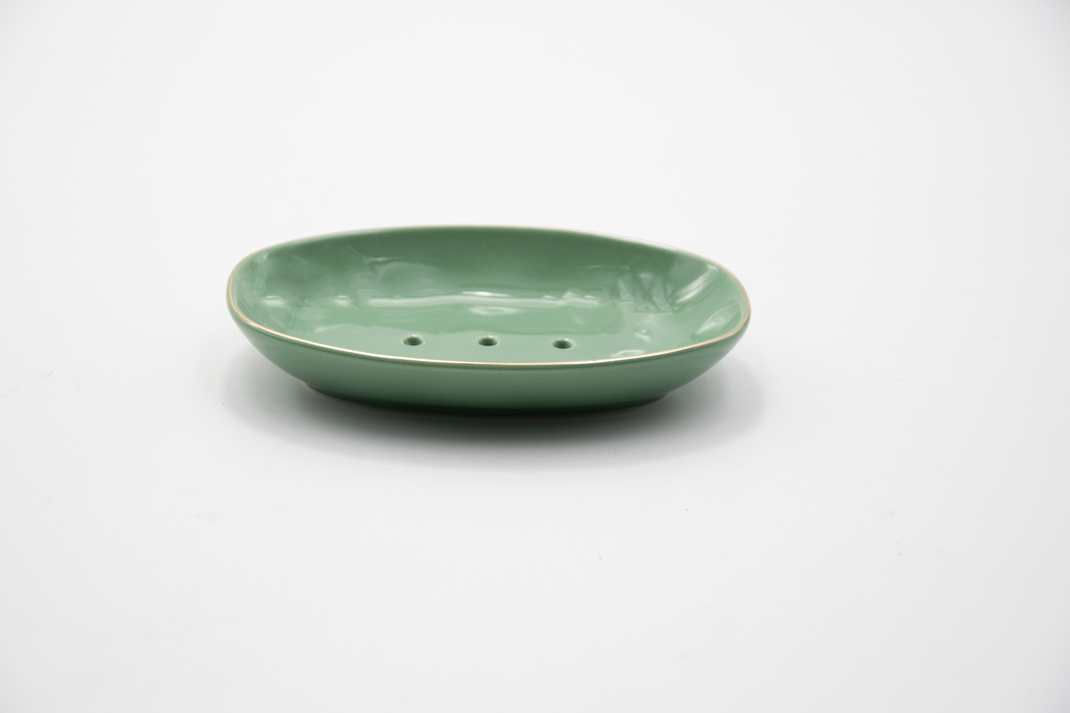Seifenschale Seifenablage Steinzeug olive Classic Landhausstil 