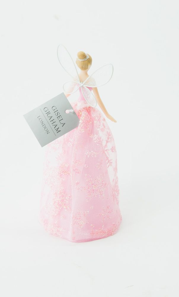 Pink Snowflake Fairy Christbaumspitze