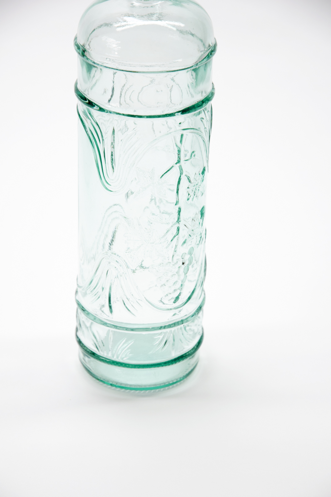 Ecogreen Flasche 1L mit Kork Verschluss Decor Wein