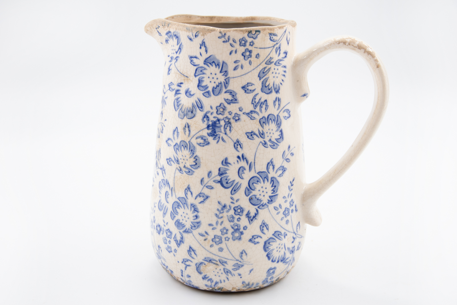 Krug Ranke blau Steinzeug 1L Landhausstil