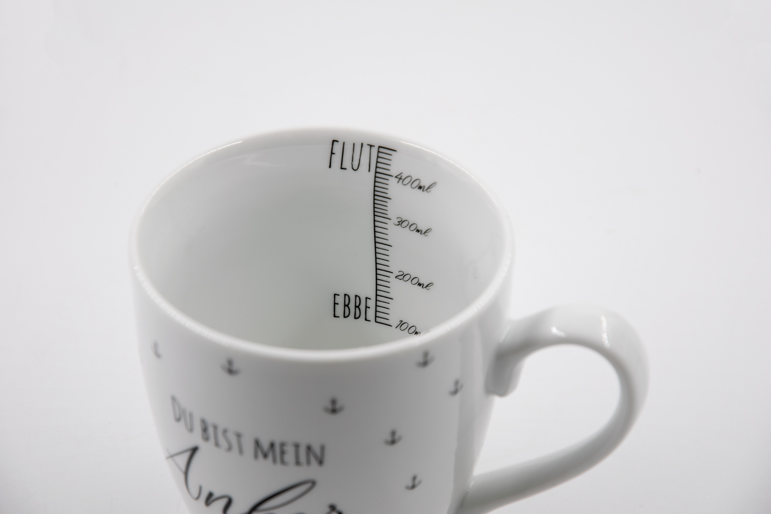 Kaffeetasse Du bist mein Anker Porzellan 450ml Maritim Landhausstil