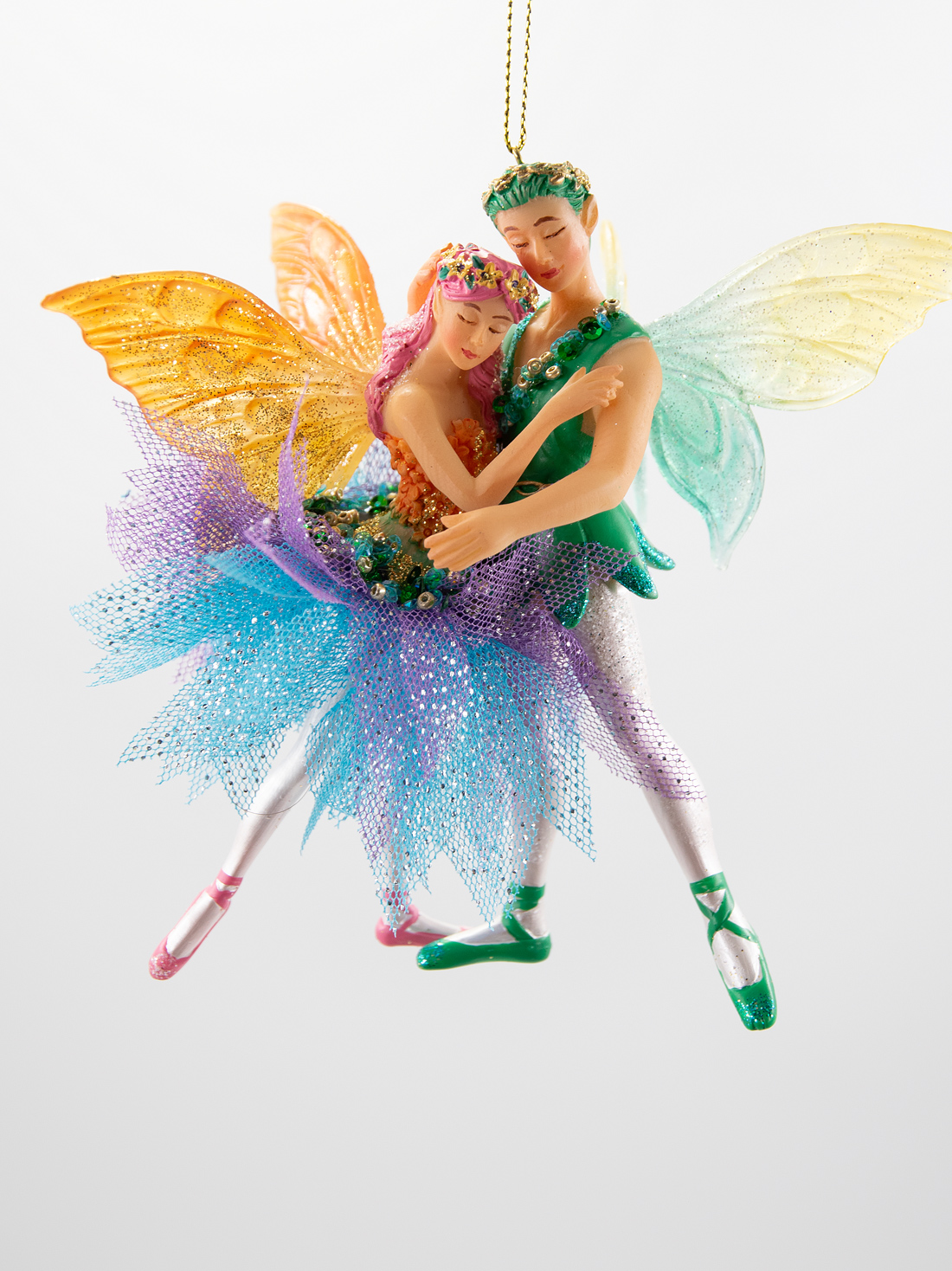 Tanzendes Paar Ballerina Tänzer Christbaumschmuck  