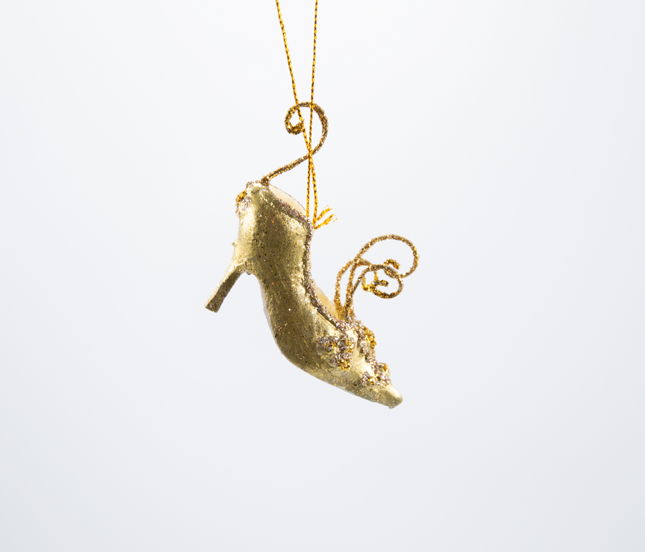 Schuh gold XMAS Christbaumschmuck 