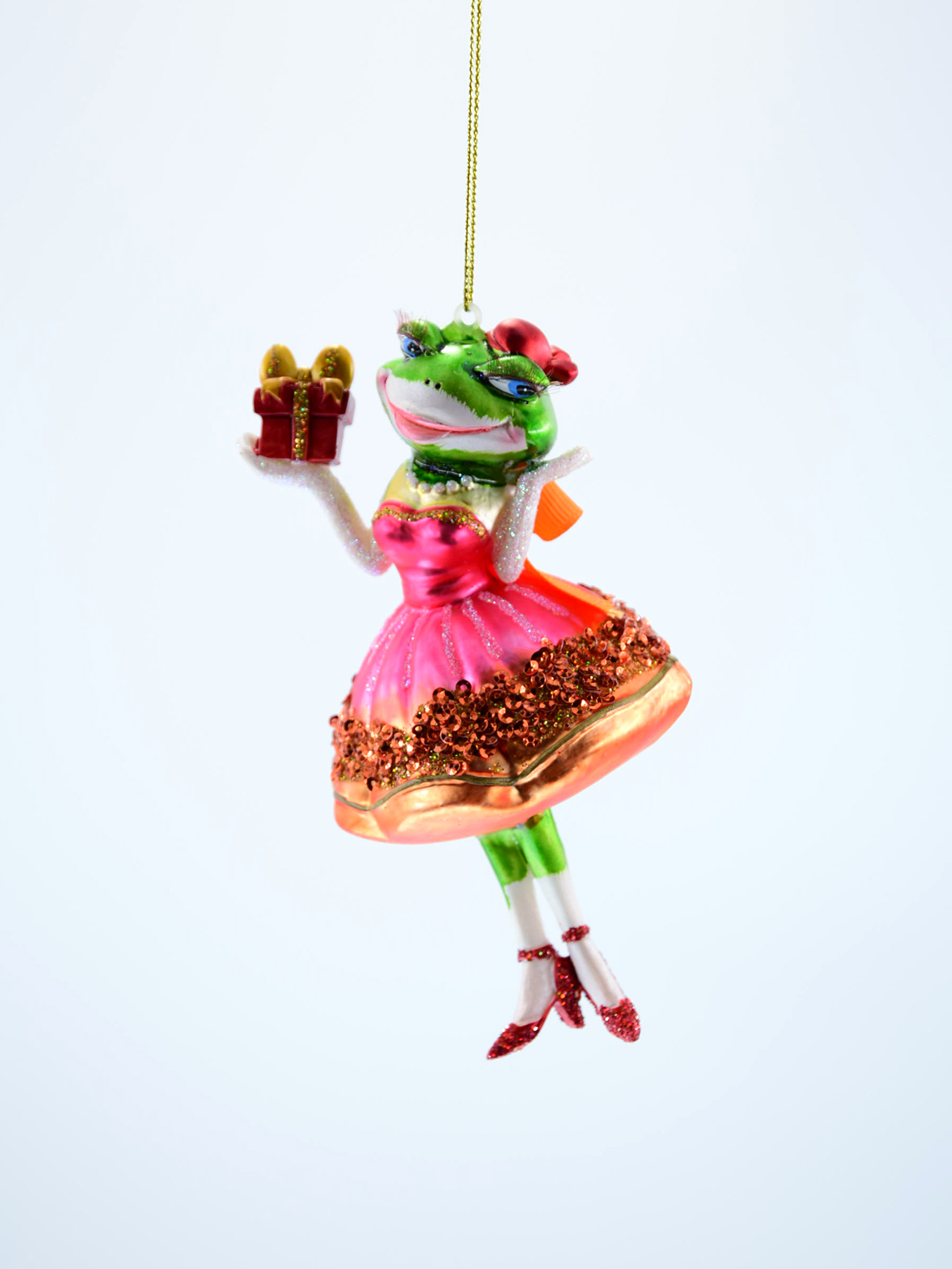 Weihnachtsschmuck Hänger Froschbraut