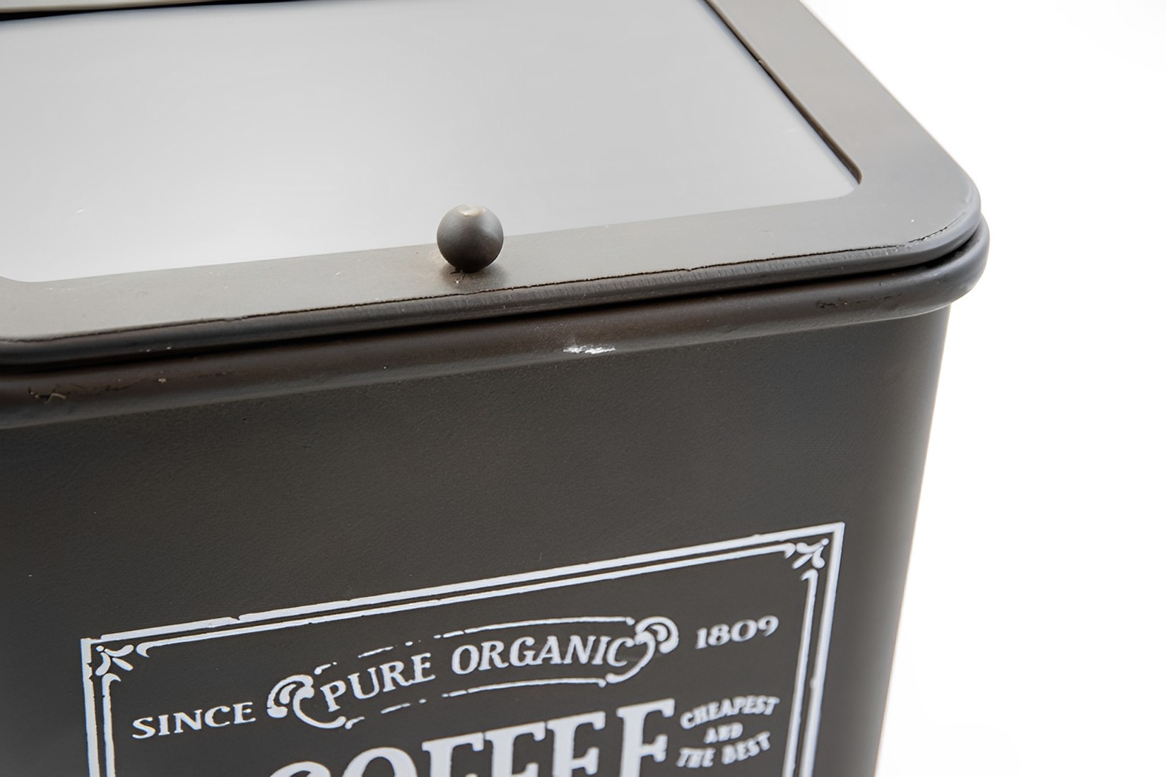 Kaffeedose schwarz Landhausstil 
