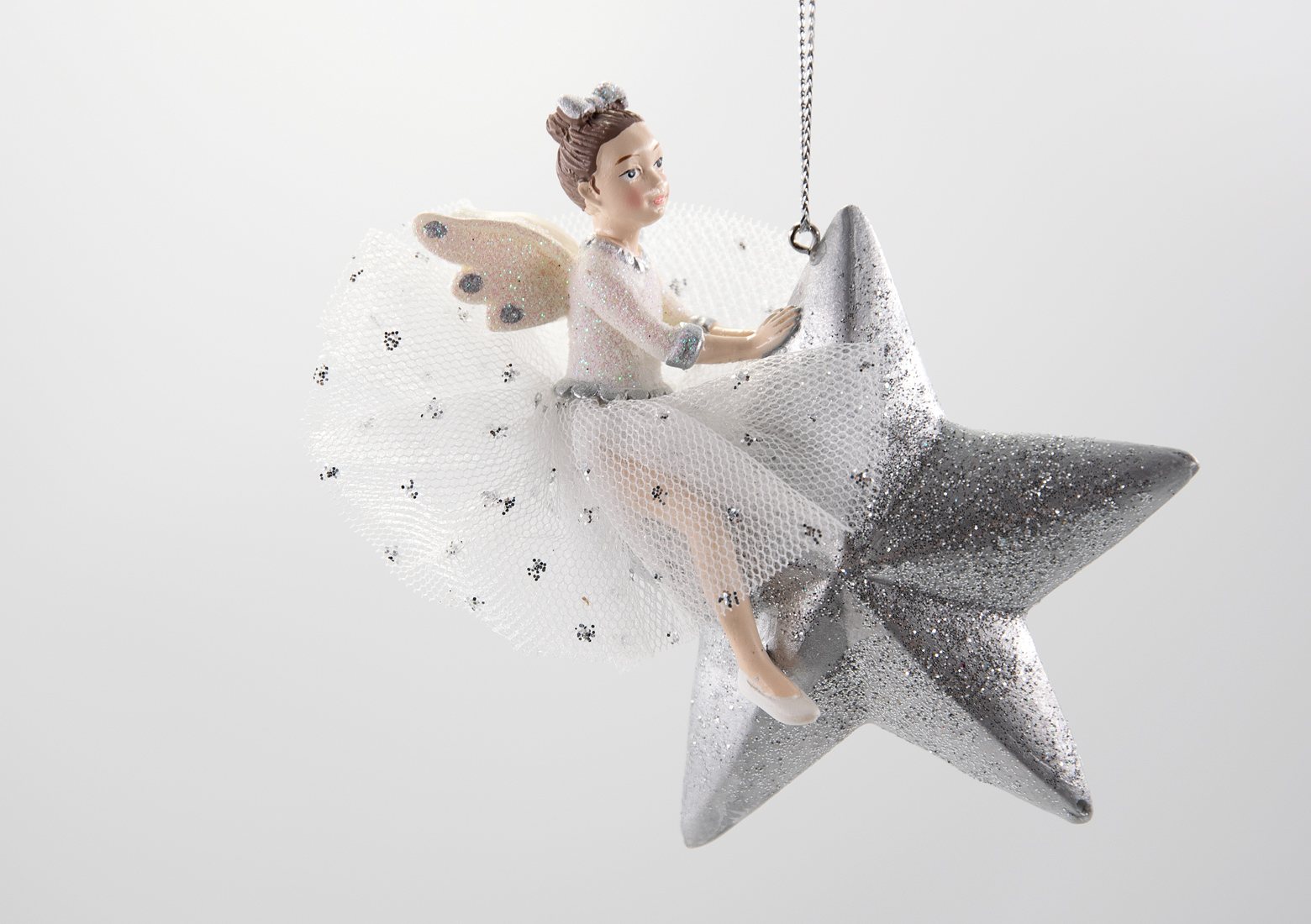 Ballerina auf dem Stern Weihnachtsschmuck 