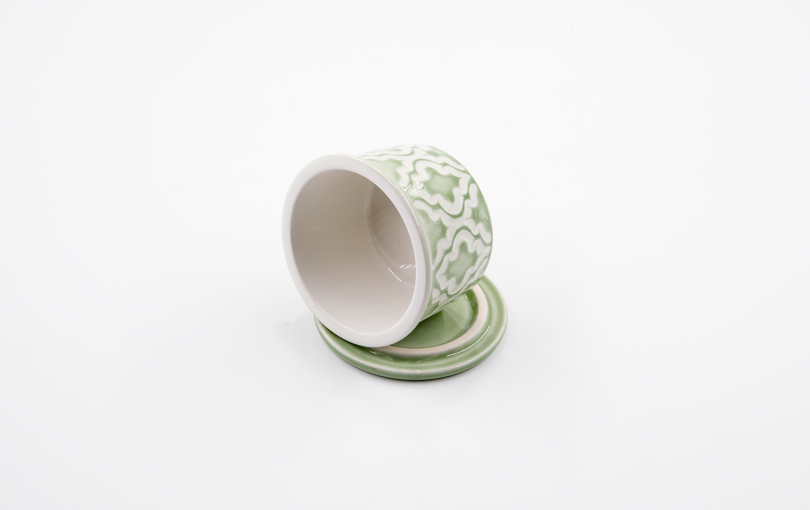 Vorratsdose mit Deckel Abella Keramik grün Landhausstil