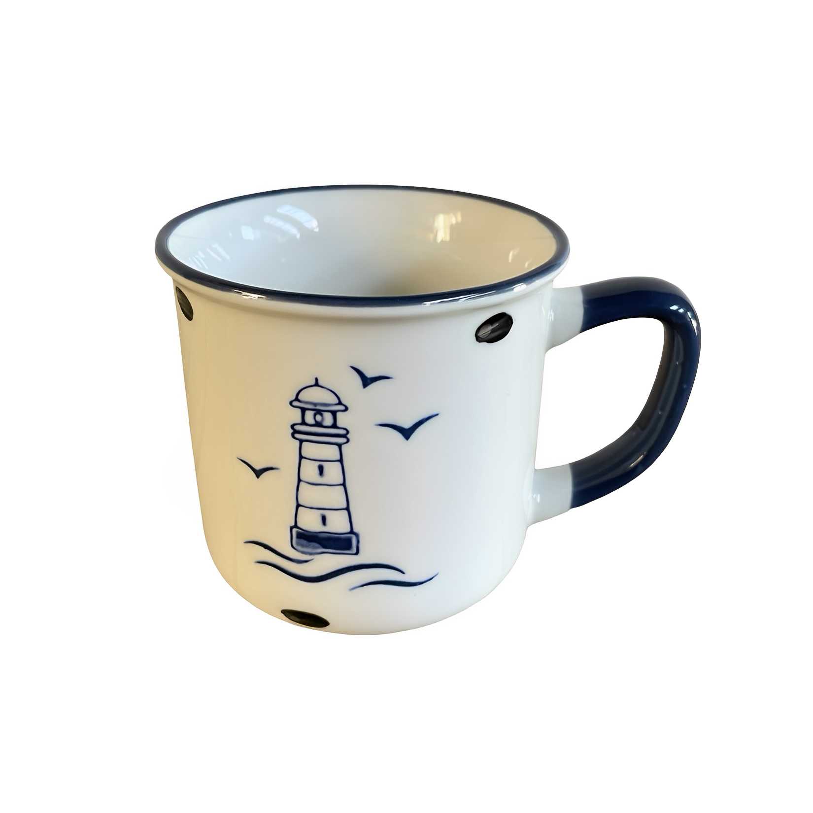 Kaffeetasse Becher Tasse Keramik 280ml Leuchtturm Maritim   