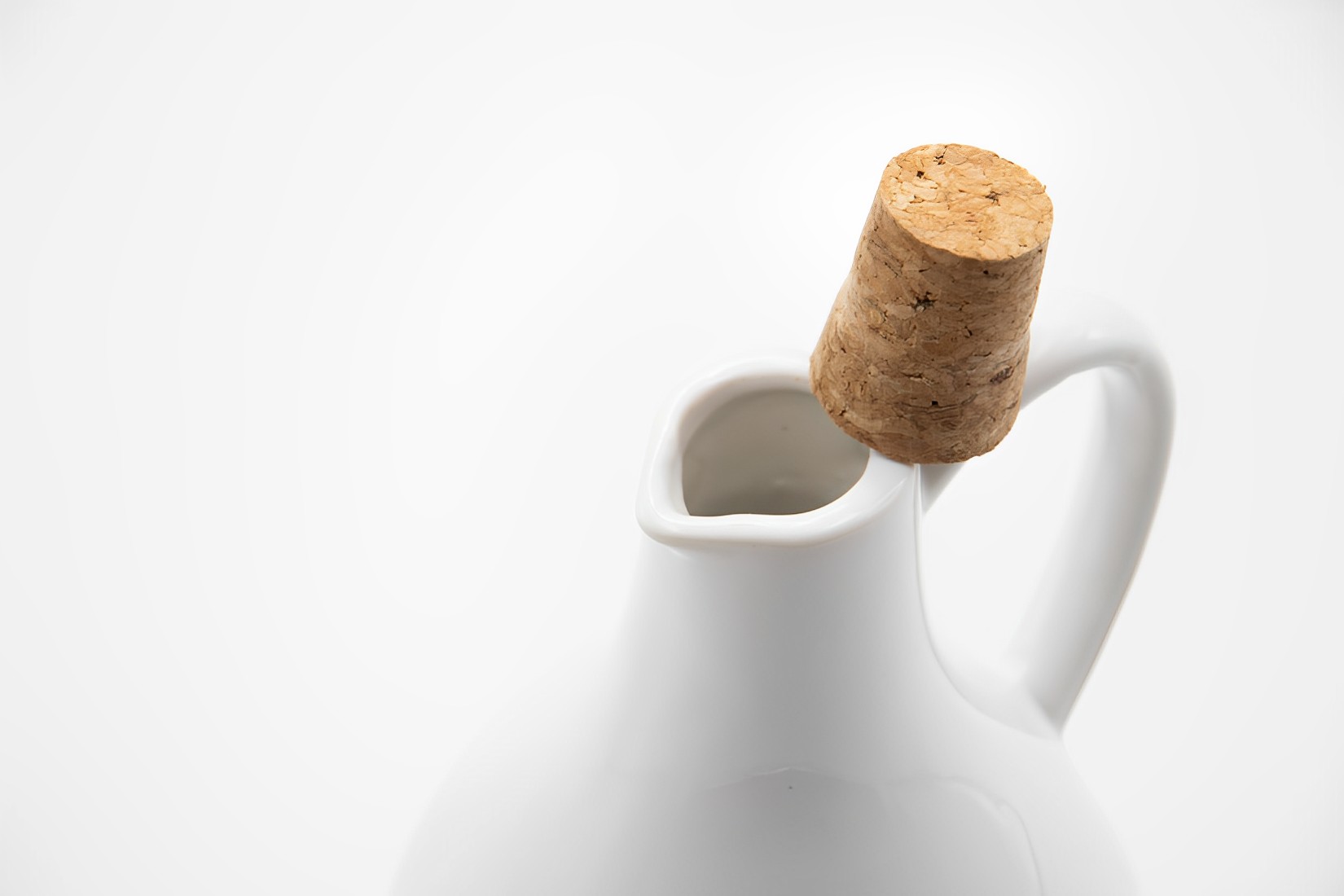 Essigflasche Keramik weiß 550ml Cucina Landhausstil  