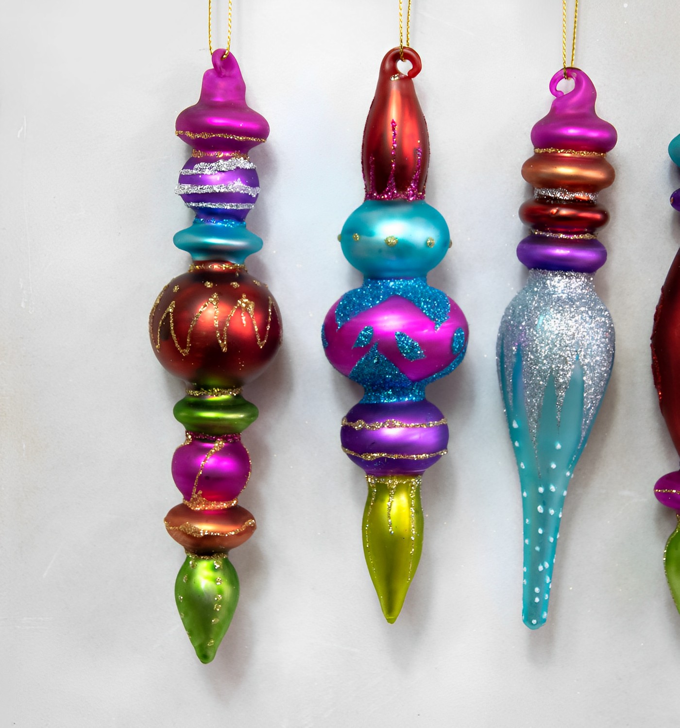 Kugeln orientalisch 6er Set Weihnachtsschmuck 
