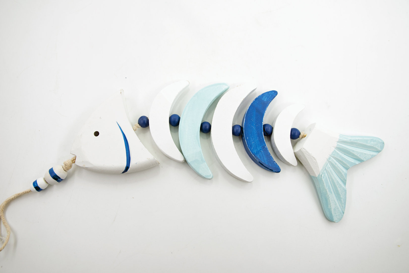 Deko Fisch Knochenfisch Holz Maritim  