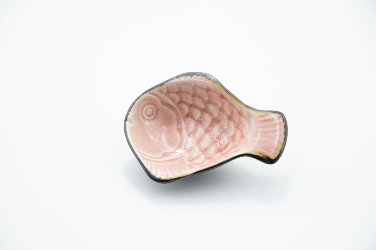 Schale Dipschale Keramik Fisch rosa Maritim Landhausstil