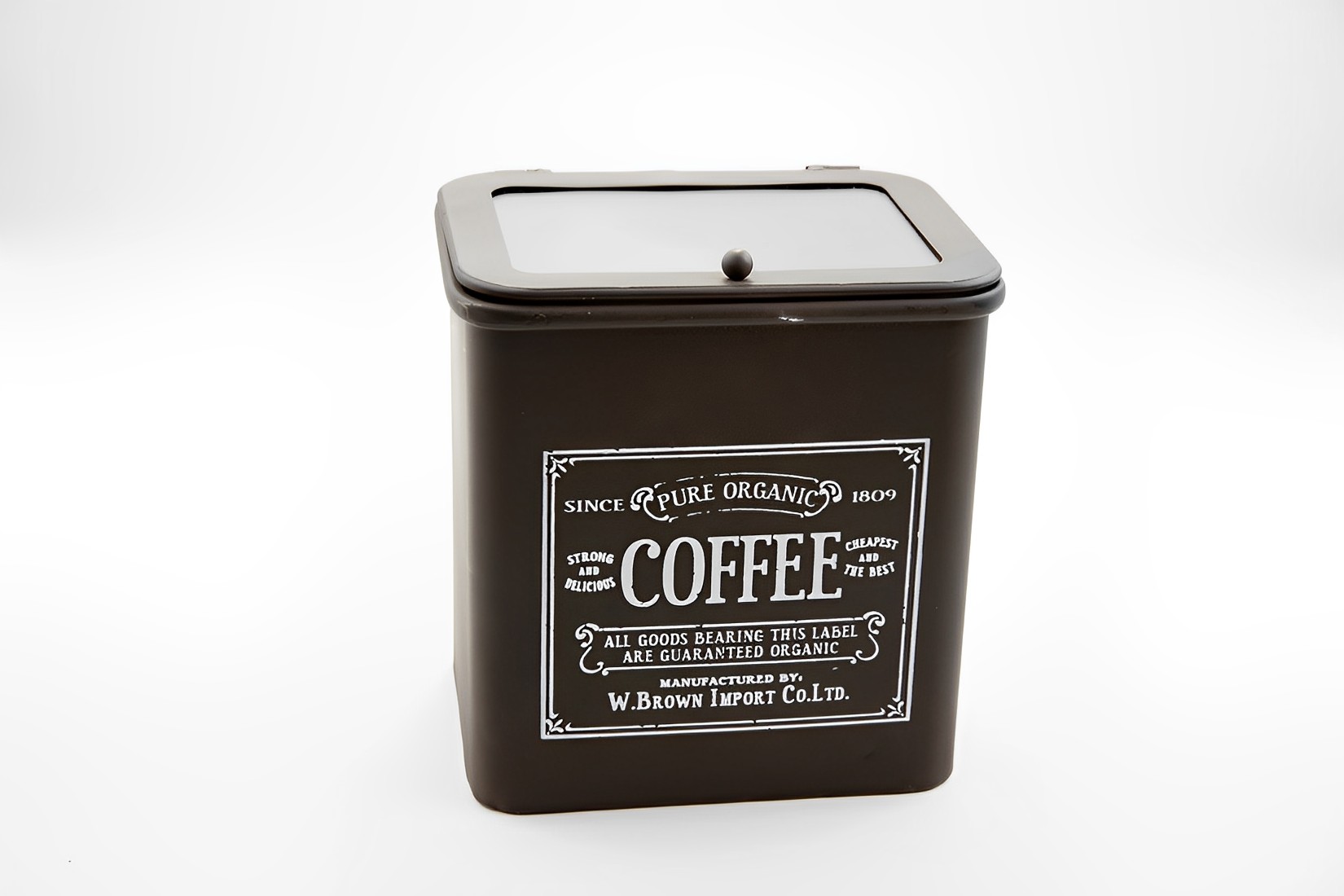 Kaffeedose schwarz Landhausstil 
