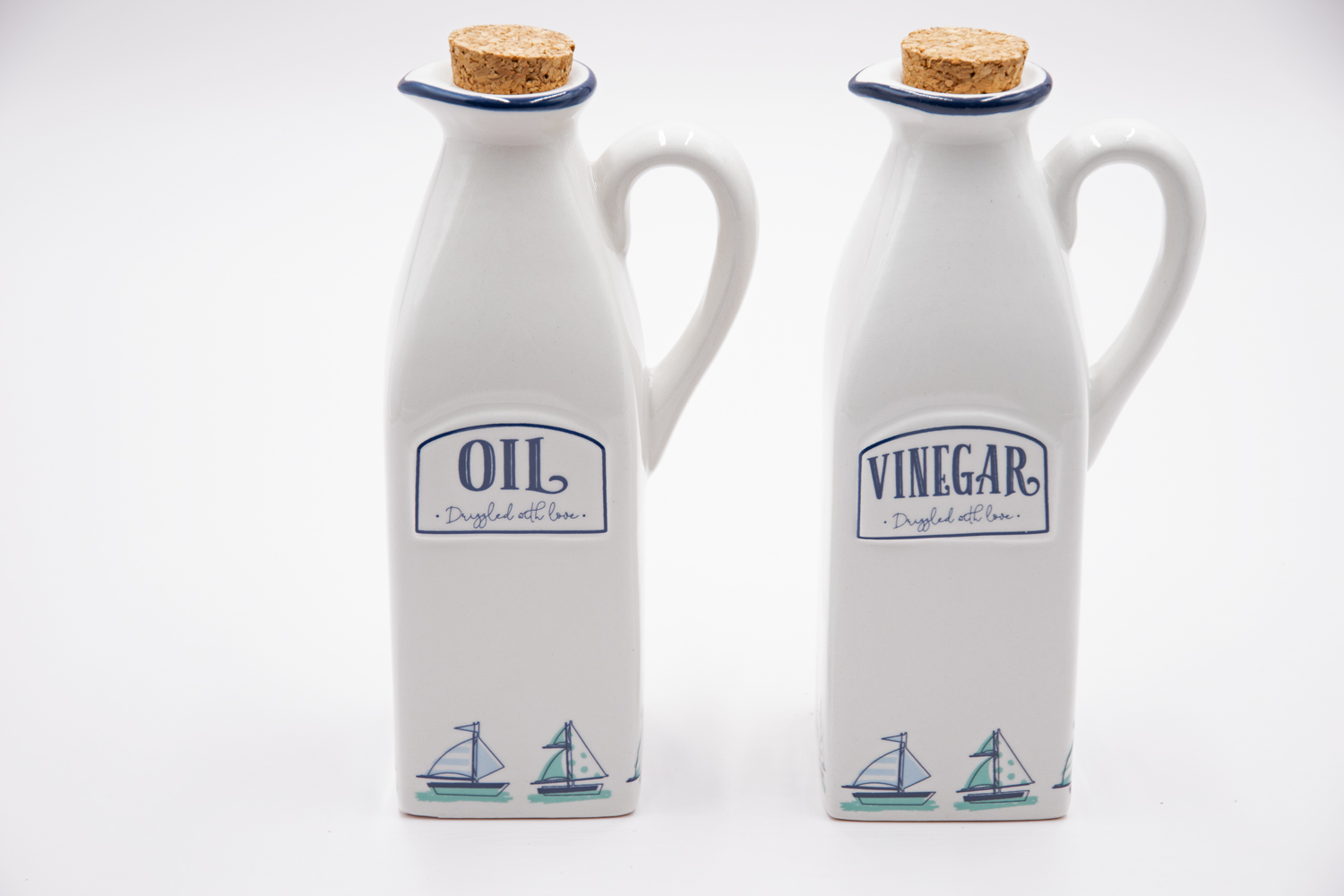 Essig- & Öl Set Maritim Boot Landhausstil