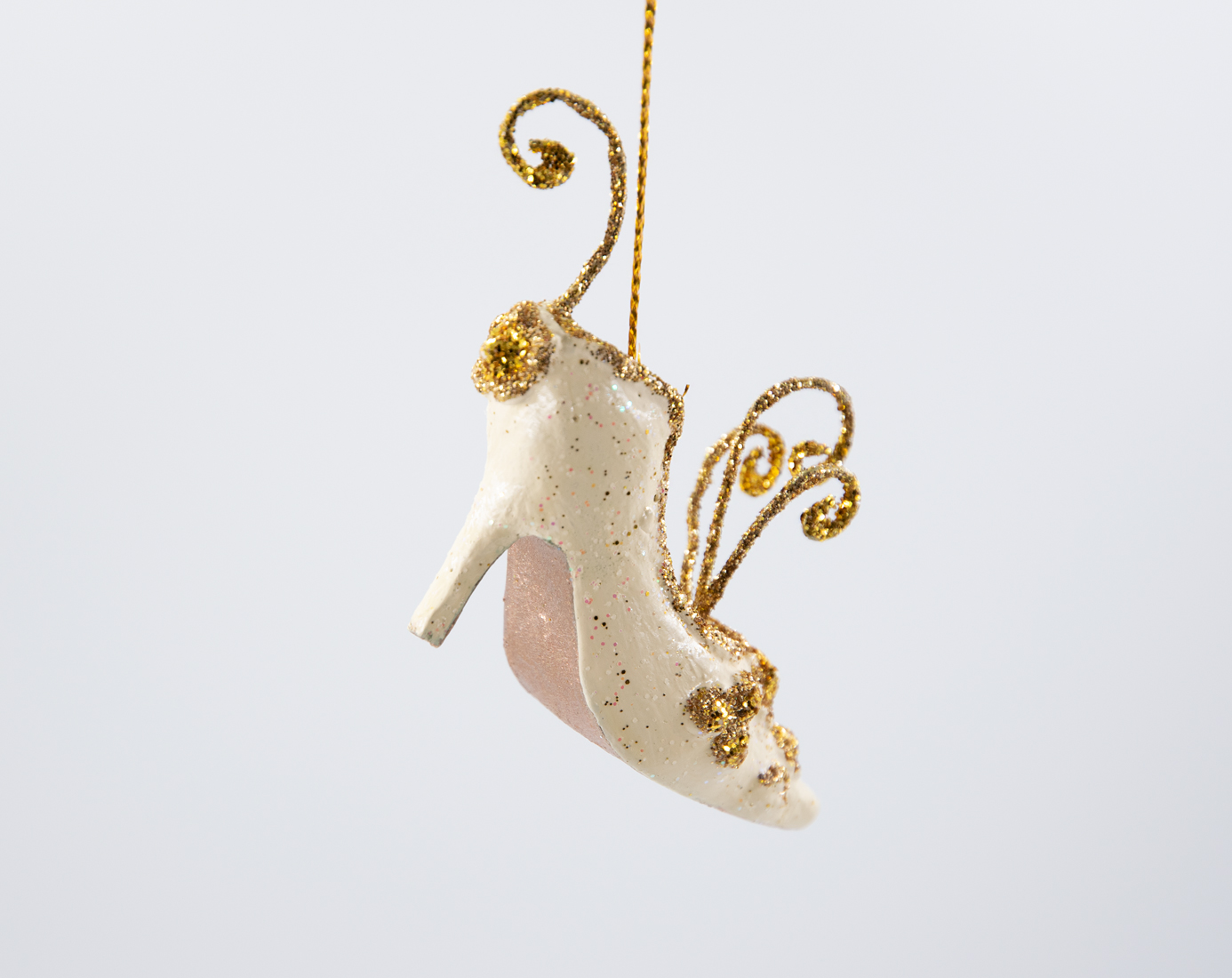 Schuh gold XMAS Christbaumschmuck  