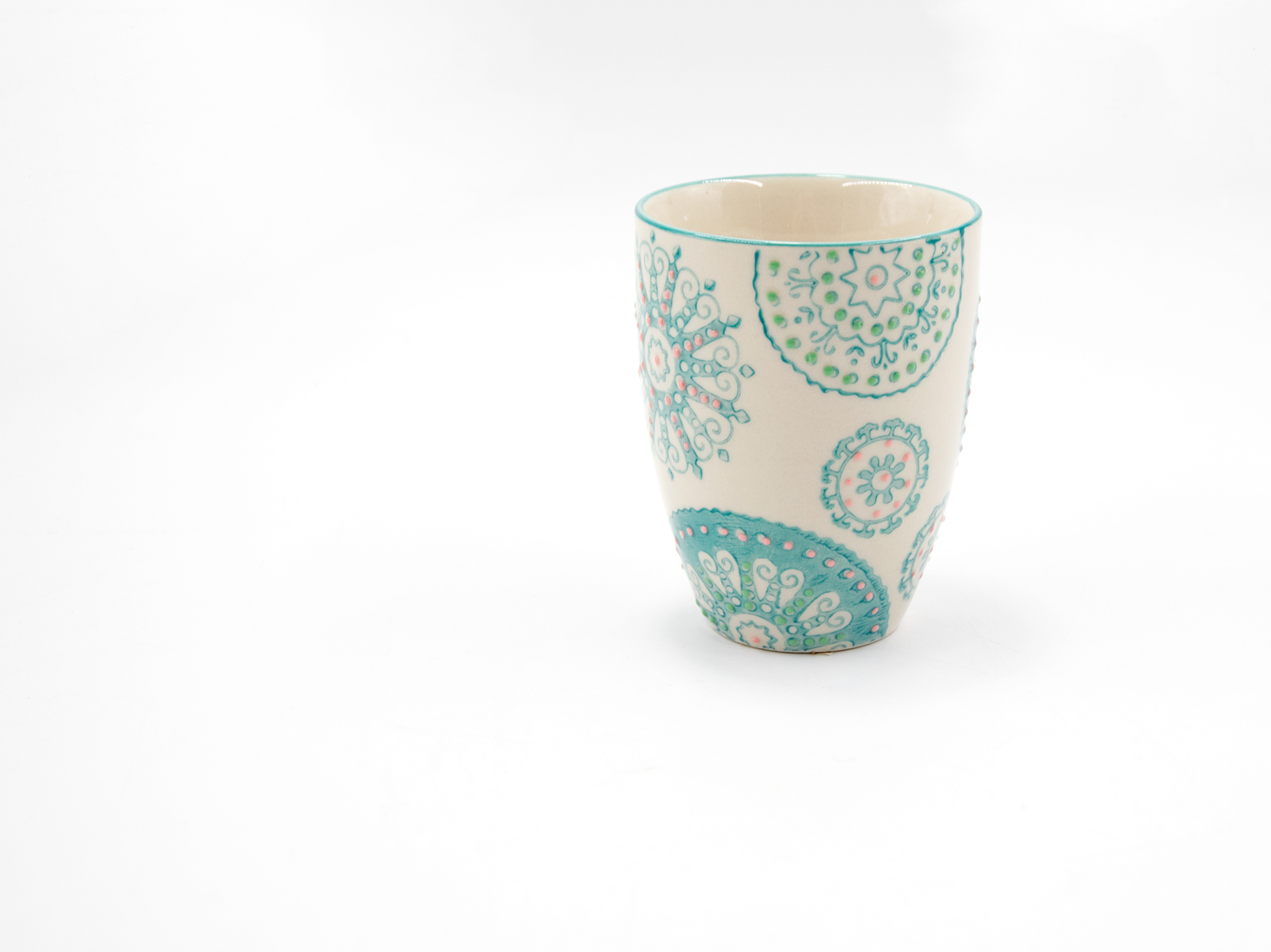 Kaffeebecher Becher Tasse Steingut ORIENTAL 150ml Landhausstil 