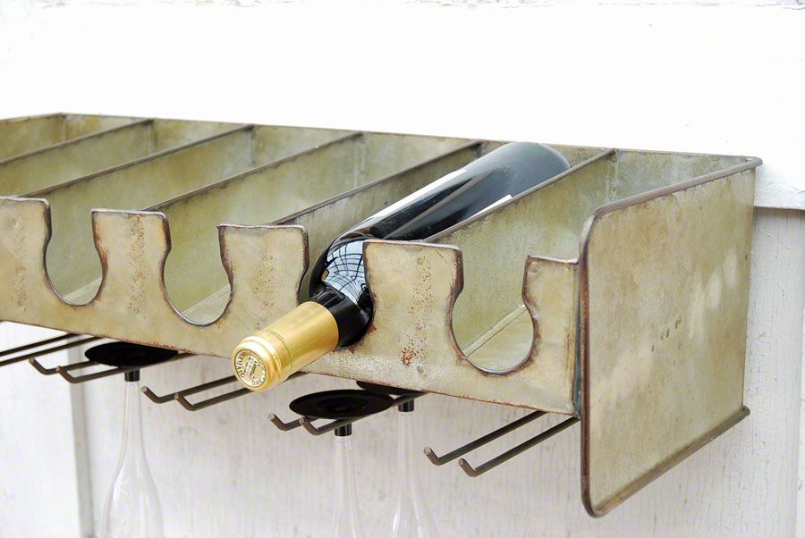 Weinregal Gläserhalter Zink
