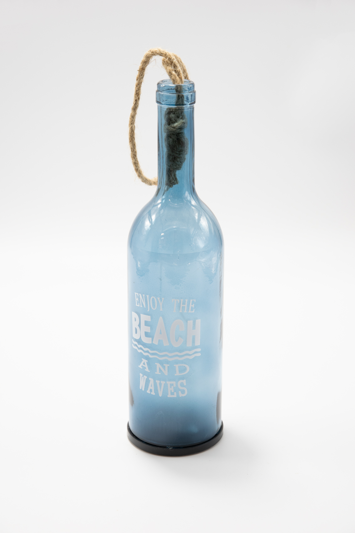 Glasflasche beleuchtet (LED) Maritim