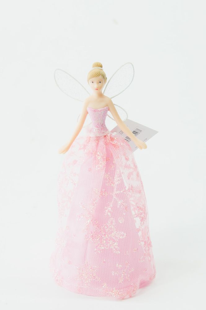 Pink Snowflake Fairy Christbaumspitze