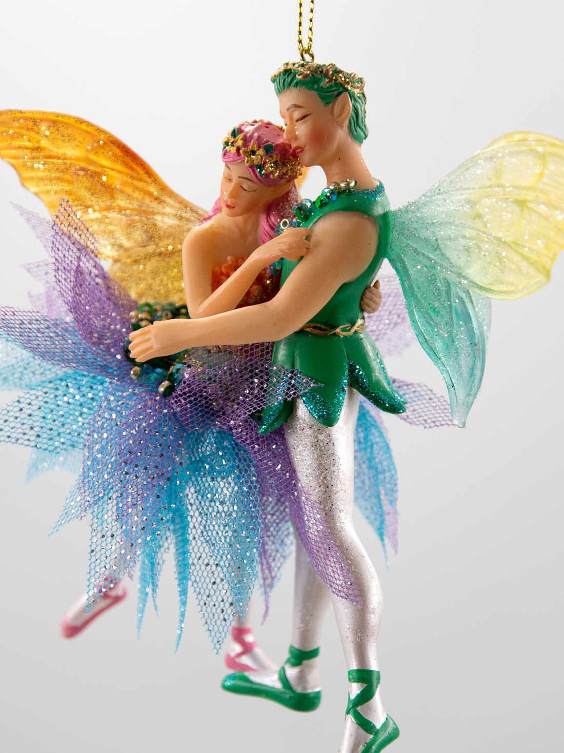 Tanzendes Paar Ballerina Tänzer Christbaumschmuck  
