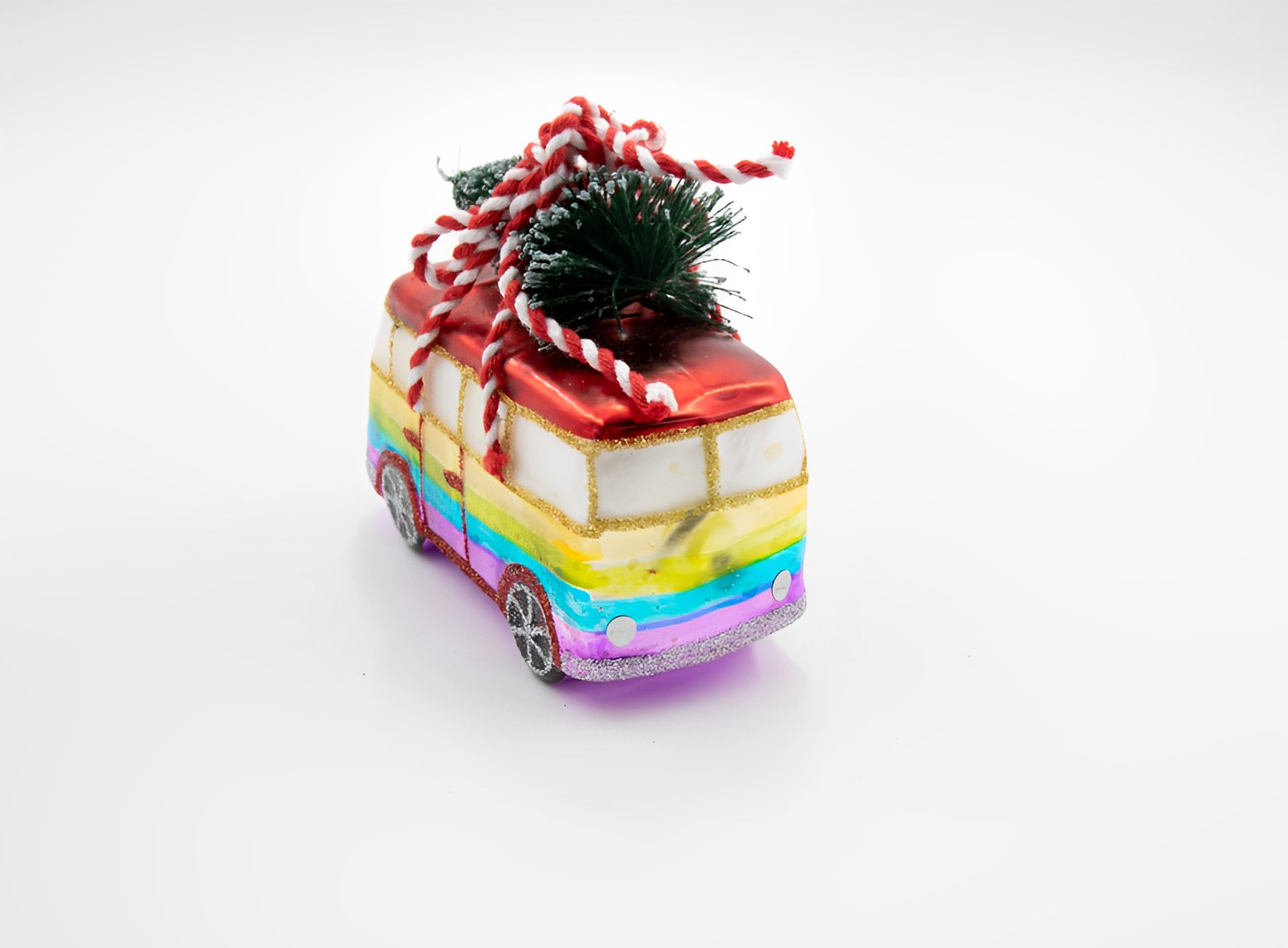 Sass & Belle Rainbow Camper Weihnachtsschmuck   