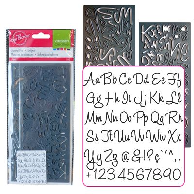 Creatables Stanz-Prägeschablone 2x Alphabet ONE