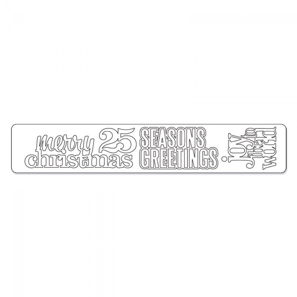 Stanze Decorativ Strip Stacked Words Christmas