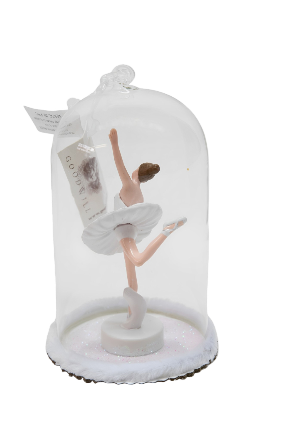 Good Will Ballerina in Glaskuppel Christbaumschmuck   