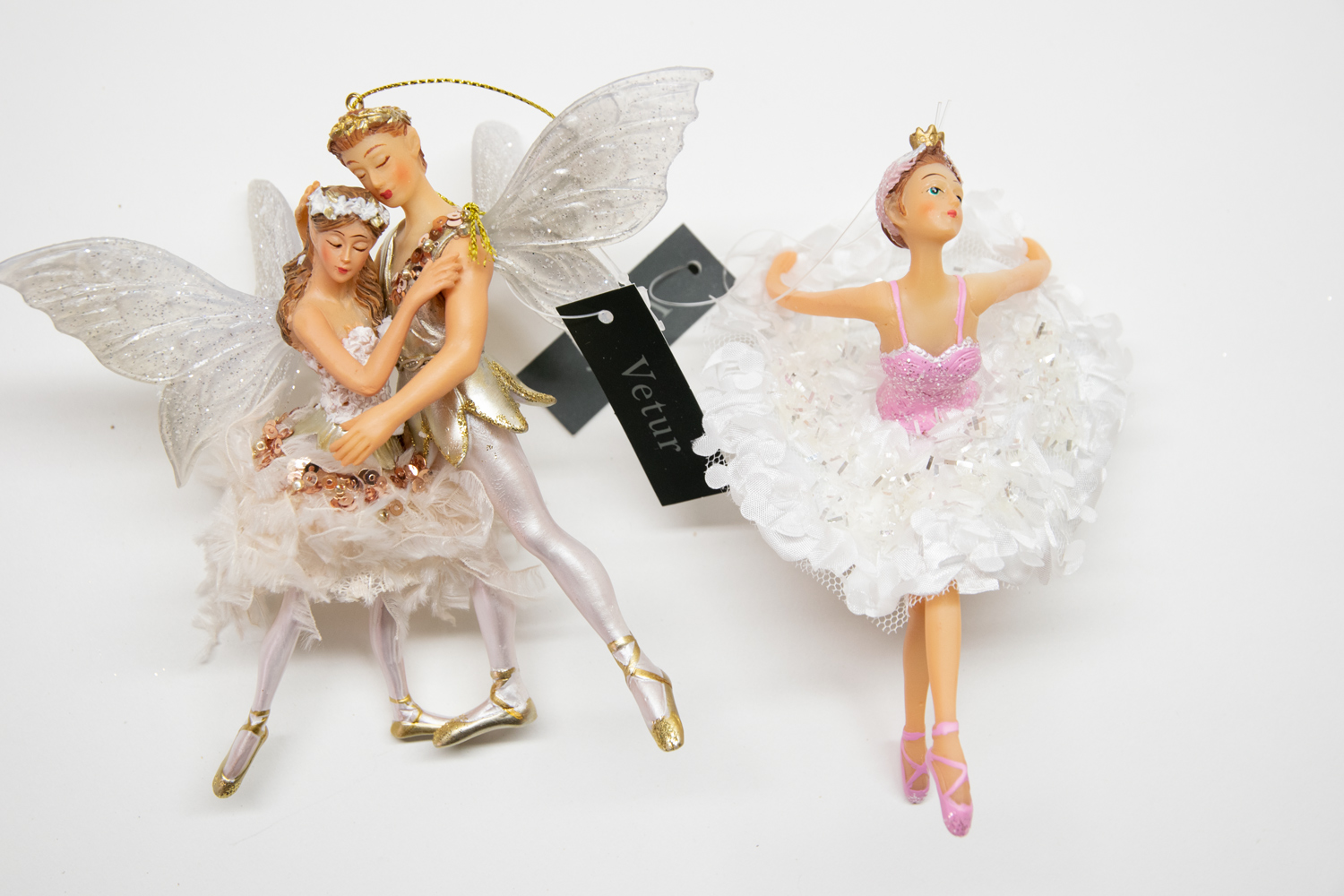 Ballerina Tanzendes Paar 2er Set B-Ware Christbaumschmuck   