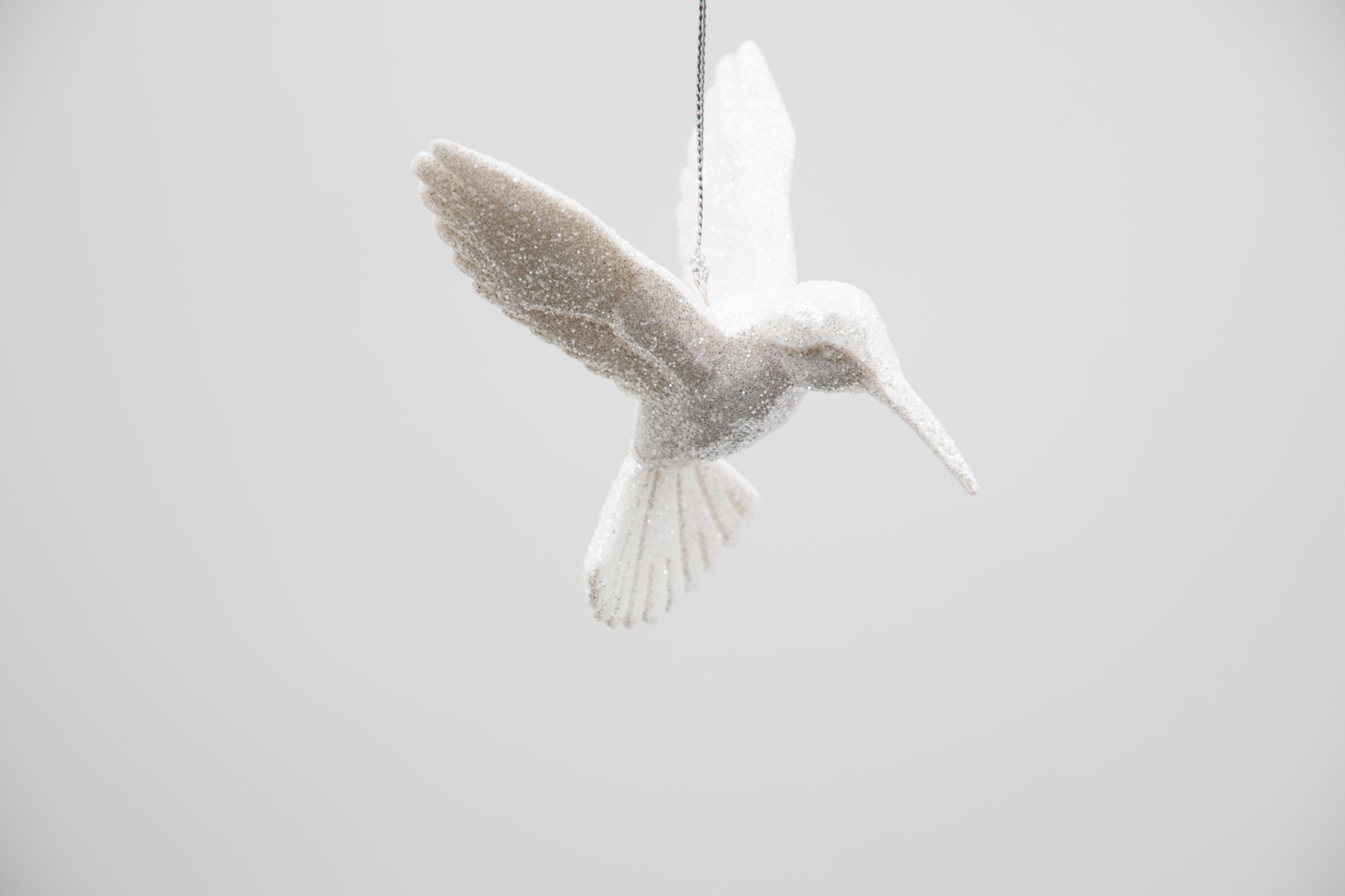 Kurt S. Adler Vogel Kolibri weiß Weihnachtsschmuck