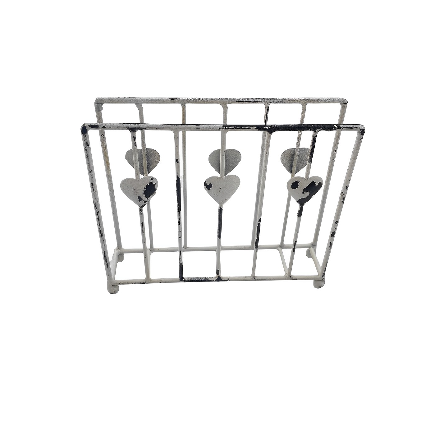 Serviettenhalter Eisen antikweiß SM251