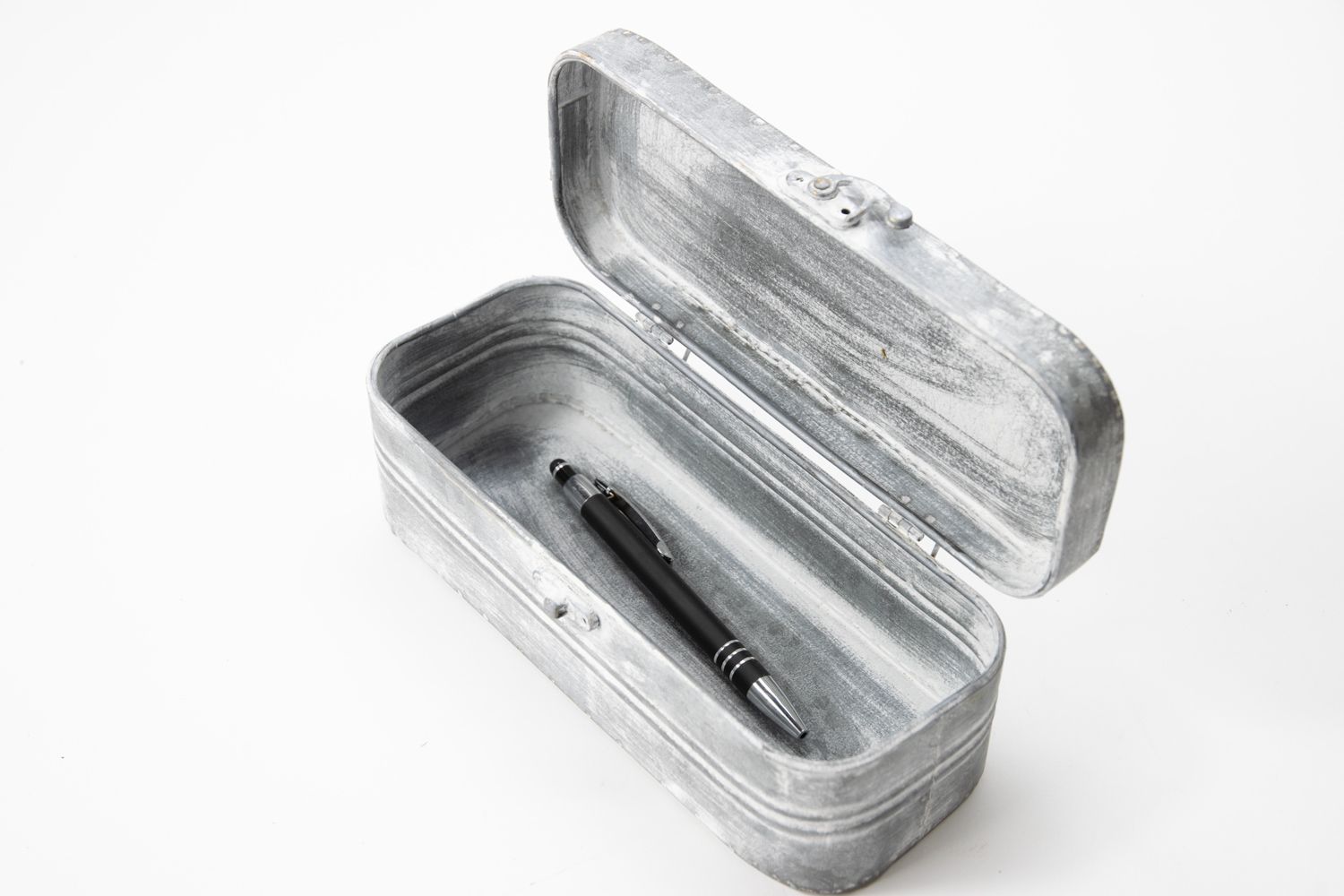 Dose Utensilienbox aus Blech Landhausstil