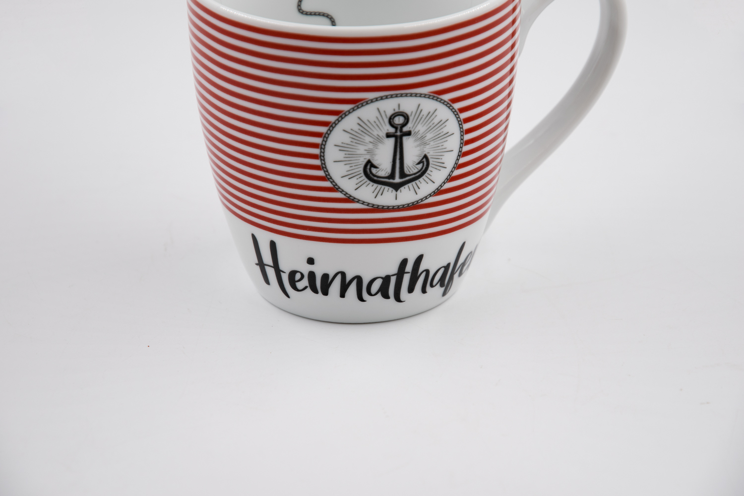 Kaffeetasse Heimathafen Porzellan 450ml Maritim Landhausstil
