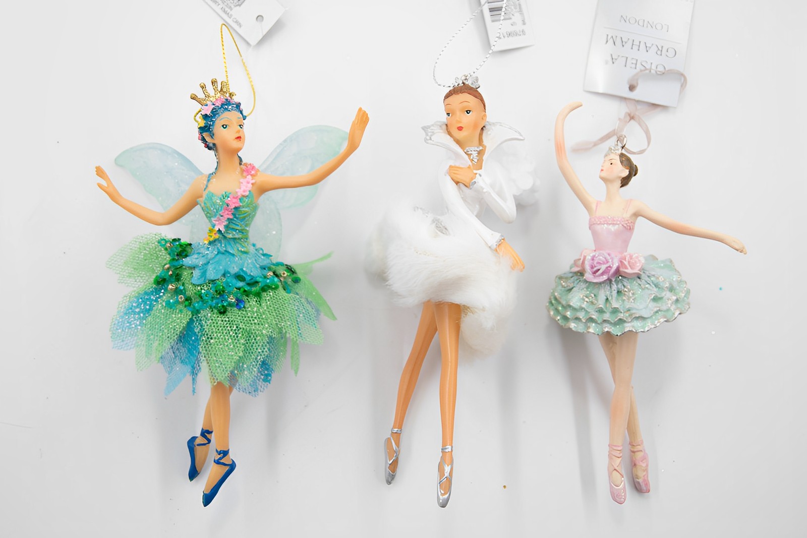 Ballerina 3er Set B-Ware Christbaumschmuck 