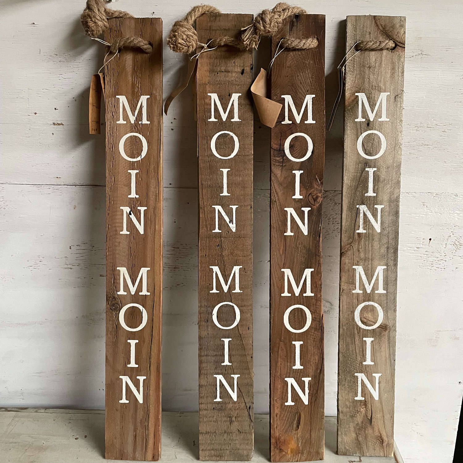 Türschild Moin Moin Holz Maritim Landhausstil