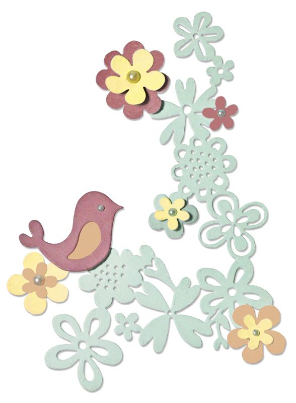Sizzix Thinlits Floral Love