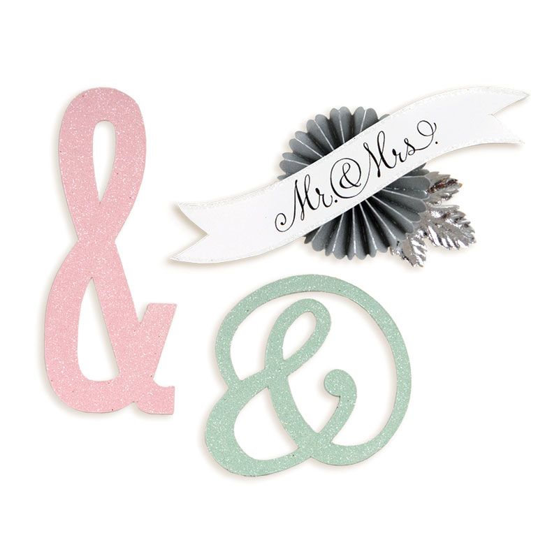 Sizzix Stanze Sizzlits Die Ampersands & Banner