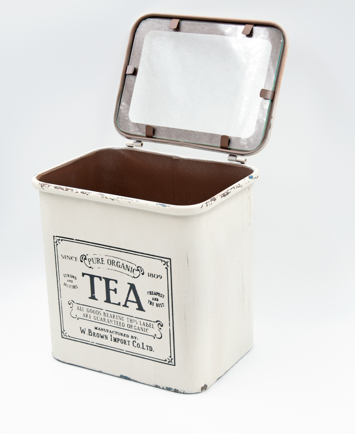 Teedose Cremefarben Landhausstil 