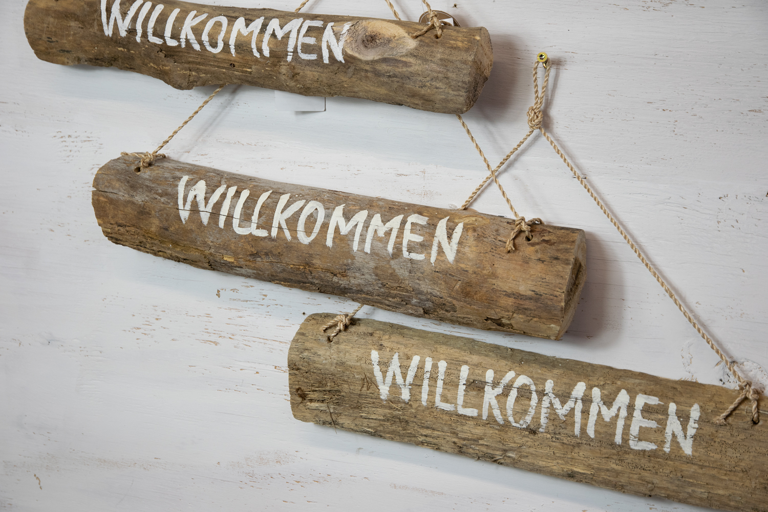 Türschild Willkommen Holz Maritim  Landhausstil