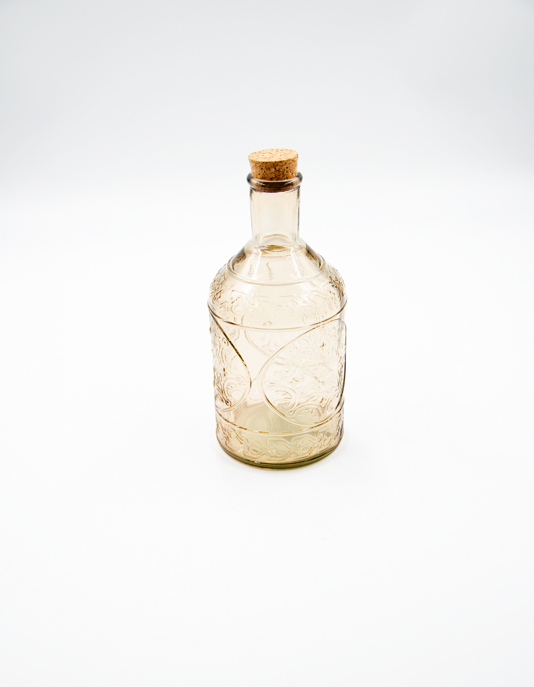 Glasflasche mit Korkverschluß & Essig / Öl Landhausstil
