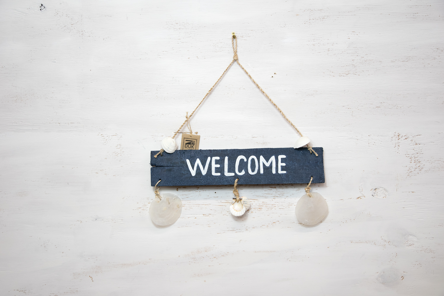 Türschild Welcome blau Holz Maritim  Landhausstil