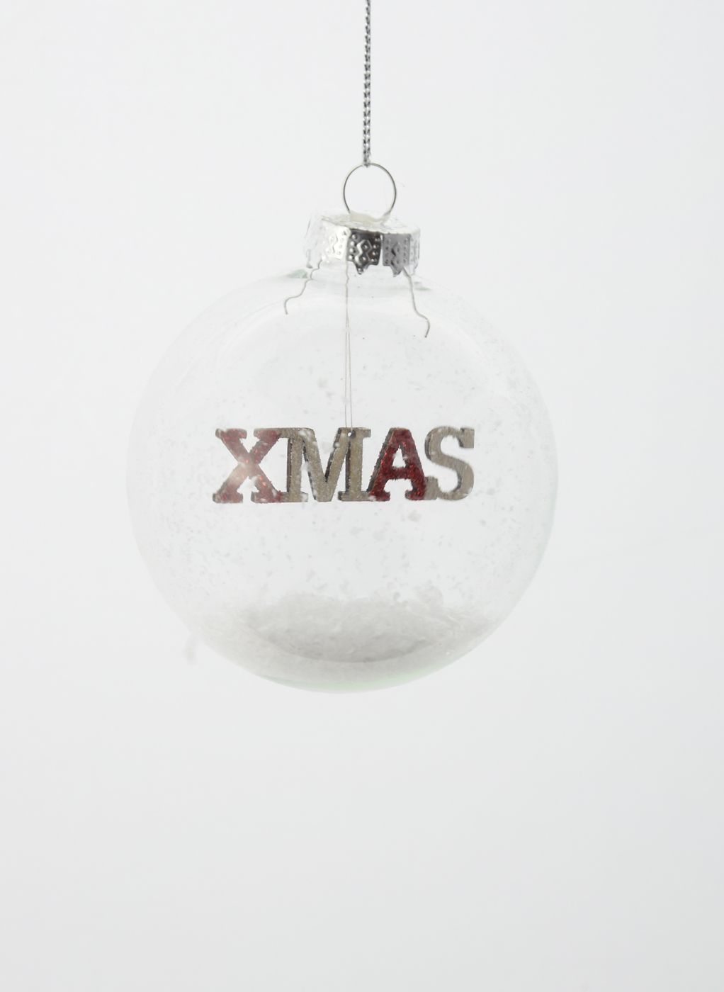 Kugel NOEL / XMAS Weihnachtskugel Christbaumschmuck
